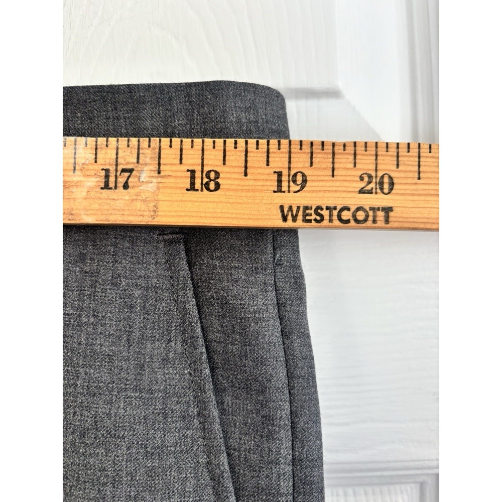 Joseph Abboud JOE Mens 38x29 Dress Pants Straight Gray Heather 100% Wool - Picture 2 of 10